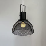 Matt Black Pendant Bedside Ceiling Lights - Warm White