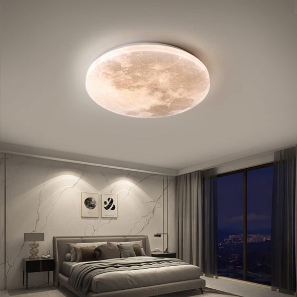 800MM Big Moon Wall Ceiling Light for Foyer Area Home - Warm White