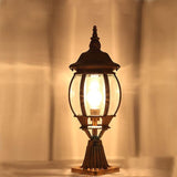 Retro Pillar Light Antique Gate Lamp E27 Lantern Post E27 - Bronze