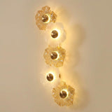 LED Modern Electroplated Gold Wall Art Light