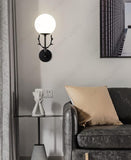 Black Stag Frosted Glass Wall Lamp Light