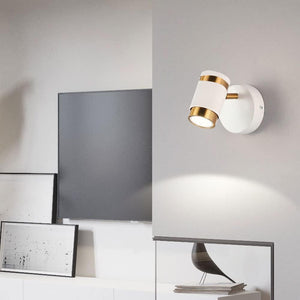 10W LED Antique Brass White Black Spot Focus Wall Light - Warm White - Ashish Electrical India