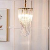 led Gold Crystal Hanging Pendant Ceiling Light