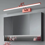 Modern Led Bathroom Rose Gold Metal Vanity Picture Mirror Light Wall Lamp - 3 Color in 1