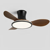 36 INCH HUGGER WIND LEAF CEILING FAN REMOTE CONTROLLED - Natural WOOD