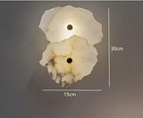 LED Stone Gold Frost Wall Light