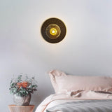 LED Modern Black Metal Wall Light for Drawing Room - Warm White