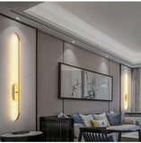 800 MM LED Gold Powder Coated Long Wall Light - Warm White - Ashish Electrical India