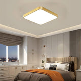 500x500 MM Modern Gold Square LED Chandelier Lamp - Warm White