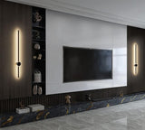 600MM LED Black Long Tube Back Wall Light - Warm White - Ashish Electrical India