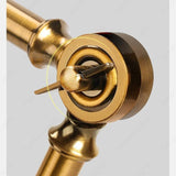 Traditional Vintage Lamp, Antique Style Desk Lamp Fixture, Satin Brass Finish, Metal for Home and Office Table