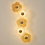 LED Modern Electroplated Gold Wall Art Light