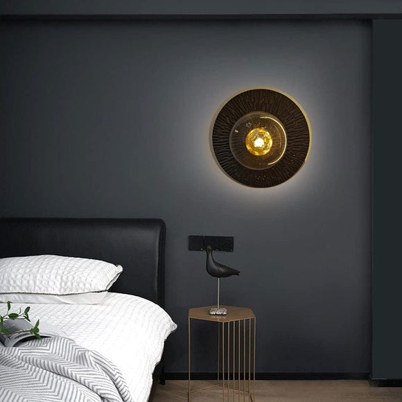 LED Modern Black Metal Wall Light for Drawing Room - Warm White - Ashish Electrical India