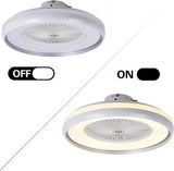 500 MM White Mesh Ceiling Light with Fan LED Chandelier - Warm White