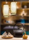 Led Cane Modern Pendant Light for Bedside Dining Hanging Light - Warm White