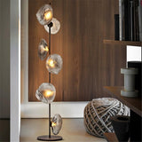 6 Smoke Glass Black Floor lamp Living Room Light for Home Lighting Standing lamp