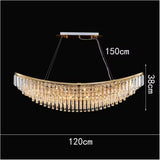 1200MM Crystal LED Light Chandelier Lighting Lamp