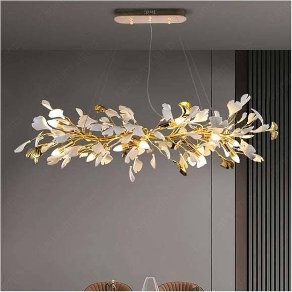 1200MM LONG GOLDEN CRYSTAL CHANDELIER CEILING LIGHTS HANGING