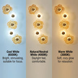 LED Modern Electroplated Gold Wall Art Light