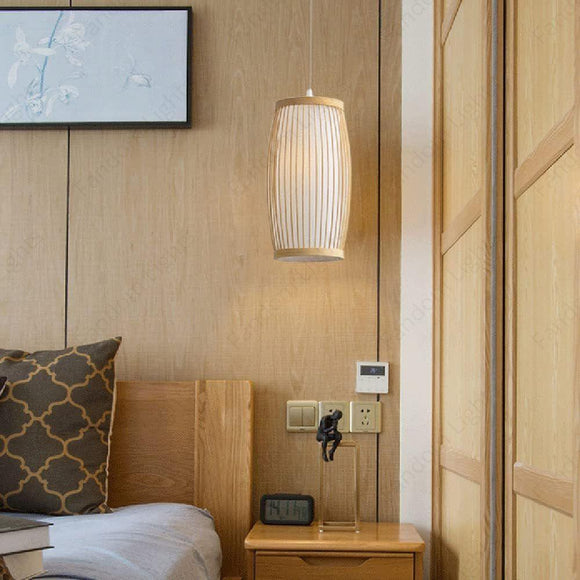 Led Cane Modern Pendant Light for Bedside Dining Hanging Light - Warm White