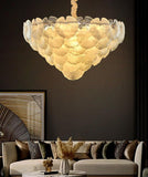 800 MM Crystal Gold LED Chandelier Light for Living Room Round Dining Room - Warm White