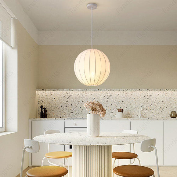 Cane Light Beige Chandelier Pendant Hanging for Living Room