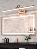 Modern Led Bathroom Rose Gold Metal Vanity Picture Mirror Light Wall Lamp - 3 Color in 1