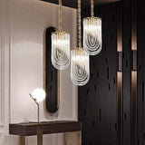led Gold Crystal Hanging Pendant Ceiling Light