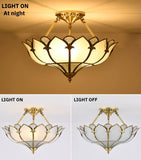 500 MM Vintage Brass Flow Chandelier