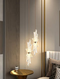 led Gold Dual Acrylic Pendant Ceiling Lamp Light - Warm White