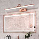 Modern Led Bathroom Rose Gold Metal Vanity Picture Mirror Light Wall Lamp - 3 Color in 1