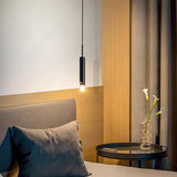 Modern Black Long Bedside Hanging Pendant Ceiling Light Fixture