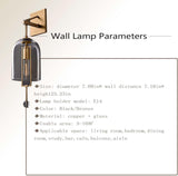 Led Gold Metal Clear Glass Wall Light Metal - Gold Warm White