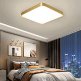 500x500 MM Modern Gold Square LED Chandelier Lamp - Warm White