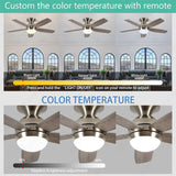 48 INCH HUGGER WIND LEAF CEILING FAN REMOTE CONTROLLED