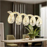 1200x350MM Long Crystal Gold Chandelier Ceiling Lights Hanging - Warm White