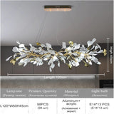 1200MM LONG GOLDEN CRYSTAL CHANDELIER CEILING LIGHTS HANGING