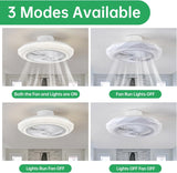 500 MM Hexa Mesh Ceiling Light with Fan LED Chandelier - Warm White