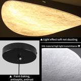 Cane Light Beige Chandelier Pendant Hanging for Living Room