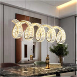 1200x350MM Long Crystal Gold Chandelier Ceiling Lights Hanging - Warm White