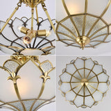 500 MM Vintage Brass Flow Chandelier