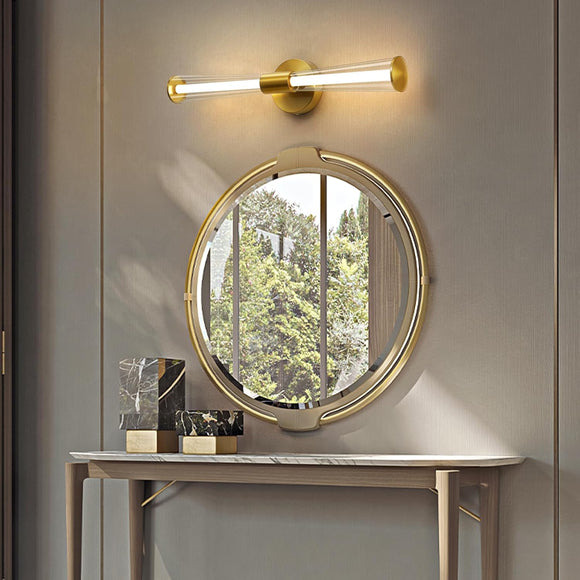 600MM Gold Modern Led Bathroom Antique Vanity Picture Mirror Light Wall Lamp - 3 Color in 1