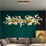 1200MM LONG GOLDEN CRYSTAL CHANDELIER CEILING LIGHTS HANGING