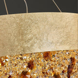 800 MM Crystal Brass LED Chandelier Light for Living Room Dining Room