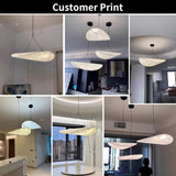 Cane Light Beige Chandelier Pendant Hanging for Living Room