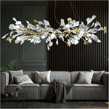 1200MM LONG GOLDEN CRYSTAL CHANDELIER CEILING LIGHTS HANGING