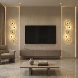 LED Modern Electroplated Gold Wall Art Light