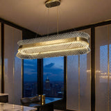 1200x300 MM Crystal Rectangular Gold LED Chandelier Light for Living Room Dining Room