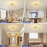 500 MM Surface Modern Beads Chandelier for Low Height Ceiling