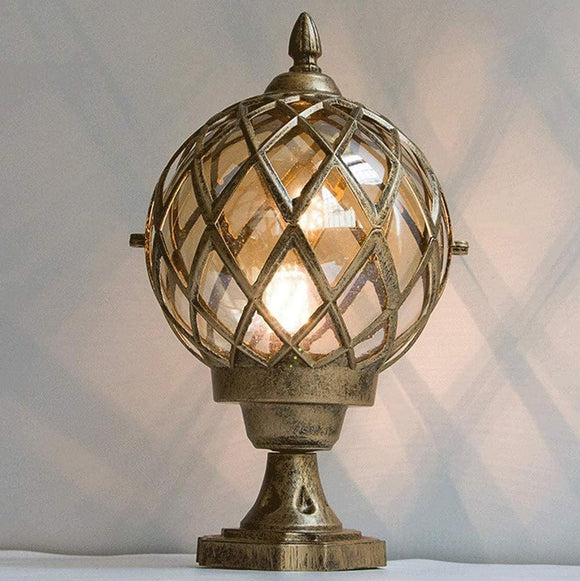 Led Pillar Light Antique Gate Lamp E27 Lantern Post E27 Bulb (Color : Antique) - Ashish Electrical India